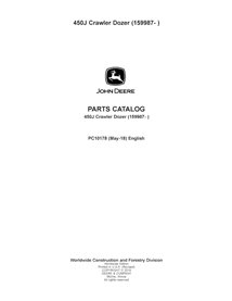 PC10178 John Deere 450J SN 159987- articulated truck parts catalog (PC10178) (PC10178)
