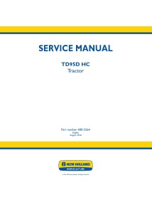 Manual de servicio del tractor New Holland TD95D HC - Agricultura de Nueva Holanda manuales - NH-48013264