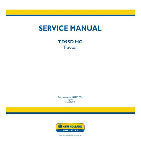 Manual de serviço do trator New Holland TD95D HC - New Holland Agricultura manuais - NH-48013264