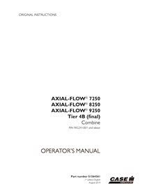 CASE-51564361-OM-EN Case Axial Flow 7250, 8250, 9250 PIN YKG241001- combine pdf operator's manual (51564361)