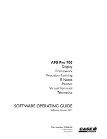Case AFS Pro 700  pdf software guide  (47466166)