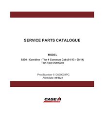 CASE-510590003PC-EN Case Axial Flow 9230 combine pdf parts catalog (510590003PC)