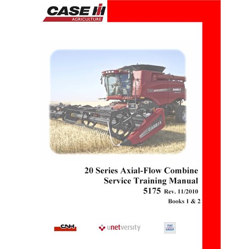 CASE-STM5175-EN Manual de treinamento de serviço em PDF para colheitadeiras Case Axial Flow 7120, 8120 e 9120 (STM5175)