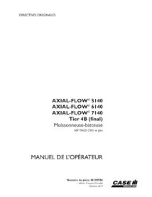 CASE-48109506-OM-FR Case Axial Flow 5140, 6140, 7140 PIN YHG015301- combine pdf operator's manual FR (48109506)