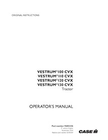CASE-92653336-OM-EN Case Vestrum 100, 110, 120, 130 CVX tractor pdf operator's manual (92653336)