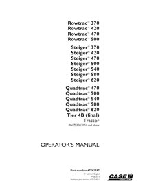 CASE-47762597-OM-EN Manual del operador del tractor Case Rowtrac 370-500, Steiger 370-620, Quadtrac 470-620 PIN ZEF303001 (PD...