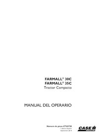 CASE-47765738-OM-ES Case Farmall 30C, 35C compact tractor pdf operator's manual ES (47578253)