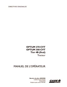 CASE-48058988-OM-FR Manual del operador del tractor Case Optum 270 CVT, 300 CVT Tier 4B (PDF, FR) (48058988)
