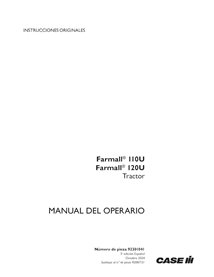 CASE-92301041-OM-ES Manual del operador del tractor Case FARMALL 110U, 120U (PDF) ES (92301041)