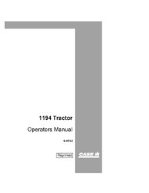 CASE-9-9732-OM-EN Manual do operador do trator Case 1194 em PDF (9-9732)