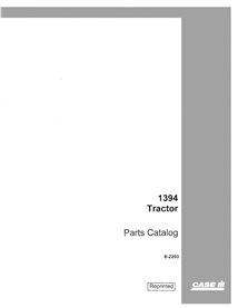 CASE-8-2203-PC-EN Catálogo de peças em PDF do trator Case 1394 (8-2203)