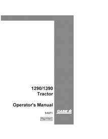 CASE-9-9271-OM-EN Manual do operador do trator Case 1290, 1390 em PDF (9-9271)