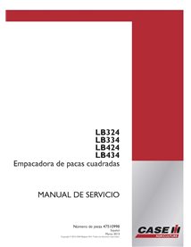 CASE-47510998-SM-ES Manual de serviço em PDF da enfardadeira Case LB324, LB334, LB424, LB434 ES (47510998)