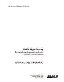 CASE-91815206-OM-ES Manual del operador de la empacadora Case LB436 HD (PDF) ES (91815206)