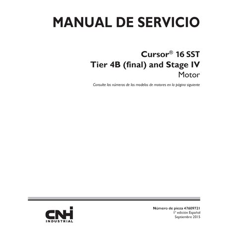 CASE-47609721-SM-ES Case Cursor 16 SST - F3JFE613x series engine pdf service manual ES (47609721)