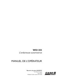 CASE-84309787-OM-FR Manual del operador de la segadora hileradora Case WD1203 (PDF) FR (84309787)