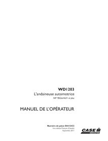 CASE-84415433-OM-FR Case WD1203 PIN YBG664601 - manual do operador em PDF da enfardadeira FR (84415433)
