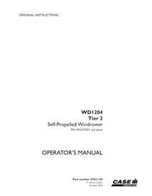 CASE-47821102-OM-EN Case WD1204 Tier 3 PIN YFG676501-YGG677501 windrower pdf operator's manual (47821102)