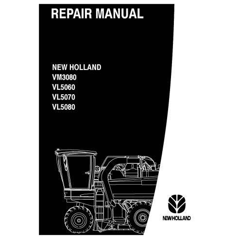 Manual de reparo de colheitadeira de uva New Holland VM3080 / VL5060 / VL5070 / VL5080 - New Holland Agricultura manuais - NH...
