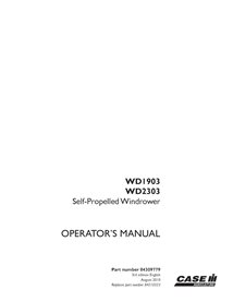 CASE-84309779-OM-EN Manual do operador da enfardadeira Case WD1903, WD2303 em PDF (84309779)