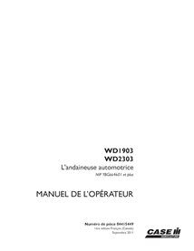 CASE-84415449-OM-FR Manual del operador de la segadora hileradora Case WD1903, WD2303 PIN YBG664601 (PDF) (84415449)