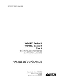 CASE-47998556-OM-FR Manual do operador da enfardadeira Case WD1903, WD2303 Série II PIN YDG670501 a YEG675000 pdf FR (47998556)
