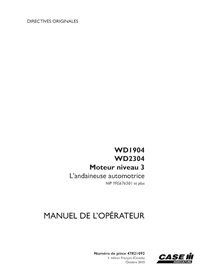 CASE-47821092-OM-FR Case WD1904, WD2304 PIN YFG676501 - manual do operador da enfardadeira em PDF FR (47821092)