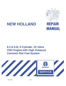 New Holland 8.3 & 9.0 Manuel de réparation du moteur 6 cylindres, 24 soupapes - Nouvelle-Hollande Agriculture manuels - NH-87...