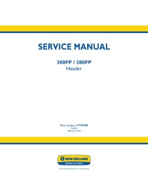 Manual de servicio del cabezal New Holland 300FP / 380FP - Agricultura de Nueva Holanda manuales - NH-47998488