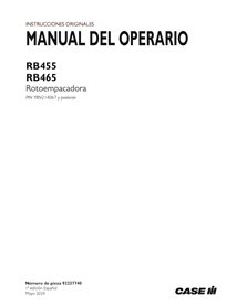 CASE-92237740-OM-ES Manual do operador da enfardadeira Case RB455, RB465 PIN YRN214067 e posteriores em PDF ES (92237740)