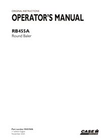 CASE-90437606-OM-EN Manuel d'utilisation de la presse à balles Case RB455A (pdf) (90437606)