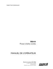 CASE-48119564-OM-FR Manual do operador da enfardadeira Case RB444 em PDF FR (48119564)