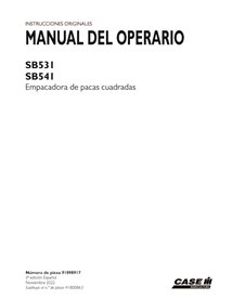 CASE-91898917-OM-ES Manuel d'utilisation de la presse à balles Case SB531, SB541 (format PDF, ES 91898917)