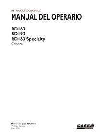 CASE-90439850-OM-ES Caja RD163, RD193, RD163 Encabezado de disco especial pdf manual del operador ES (90439850)