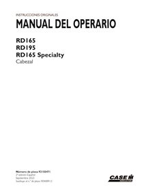 CASE-92155471-OM-ES Manual del operador del cabezal de disco especial Case RD165, RD195, RD165 (PDF) ES (92155471)