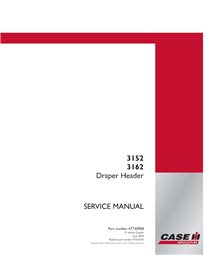 CASE-47730908-SM-EN Manual de servicio en PDF de cabezales Draper Case 3152 y 3162 (47730908)