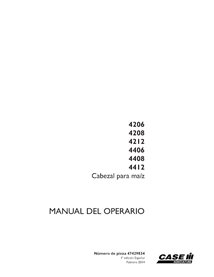 CASE-47429834-OM-ES Manuel d'utilisation PDF de la cueilleuse à maïs Case 4206, 4208, 4212, 4406, 4408, 4412 ES (47429834)