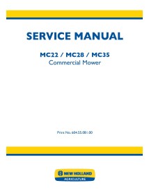 Manual de servicio de motores comerciales New Holland MC22 / MC28 / MC35 - Mudanzas comerciales manuales
