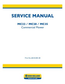 Manual de serviço dos motores comerciais New Holland MC22 / MC28 / MC35 - Motores comerciais manuais - NH-6045508100