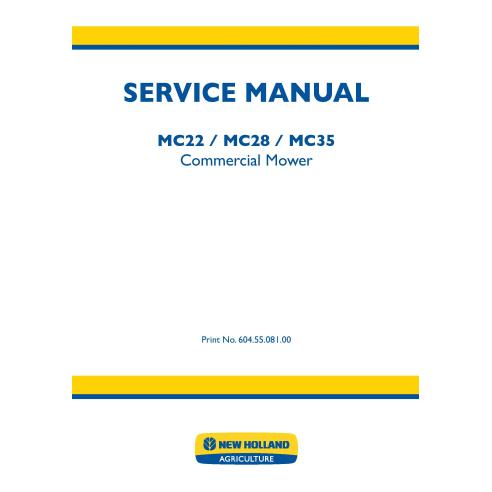 Manual de servicio de motores comerciales New Holland MC22 / MC28 / MC35 - Mudanzas comerciales manuales