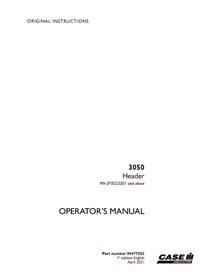 CASE-90477553-OM-EN Case 3050 PIN 8*8222001- header pdf operator's manual (90477553)