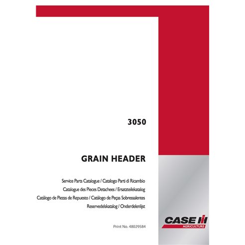 CASE-48029584-PC-EN Catálogo de piezas en PDF del cabezal Case 3050 (48029584)