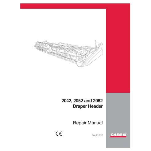 CASE-6-14912-SM-EN Manuel d'entretien PDF de l'en-tête Draper Case 2042, 2052, 2062 (6-14912)
