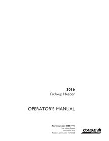 CASE-84551971-OM-EN Manual do operador do cabeçalho de captação Case 3016 PIN YDS036287 em PDF (84551971)