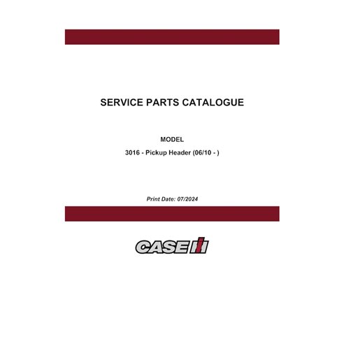 CASE-551015002PC-EN Catalogue de pièces détachées PDF pour boîtier 3016 PIN YHS072001- (551015002PC)