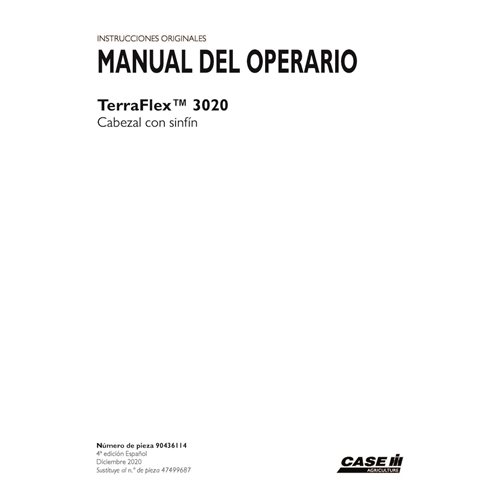 CASE-90436114-OM-ES Manual do operador do cabeçote de perfuração Case TerraFlex 3020 em PDF ES (90436114)