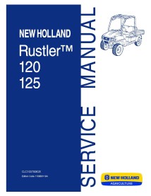 Manual de servicio de vehículos utilitarios New Holland Rustler 120/125 - Agricultura de New Holland manuales