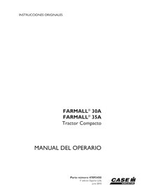 CASE-47893450-OM-ES Manual do operador do trator compacto Case Farmall 30A, 35A em PDF ES (47893450)