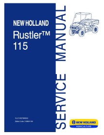 Manuel d'entretien du véhicule utilitaire New Holland Rustler 115 - Nouvelle-Hollande Agriculture manuels - NH-CLC103700630
