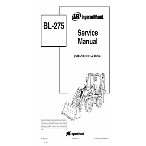 BOBCAT-BL275-6901968-sm Bobcat BL-275 backhoe loader pdf service manual